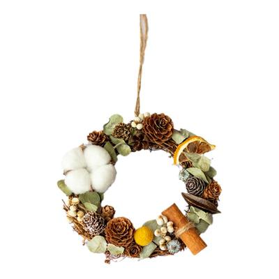 手工diy藤环花艺沙龙房间挂饰