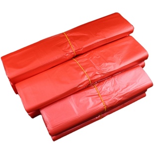 黑色塑料袋批发按斤红色背心袋子大小号方便袋手提式加厚胶袋商用