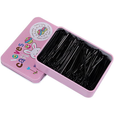 加粗u型夹盘发u形卡子黑色夹子