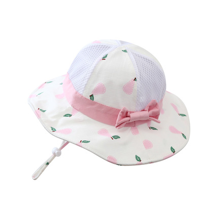 薄款透气大檐可调节网眼遮阳帽