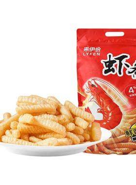 来伊份大包虾条膨化食品薯条小吃