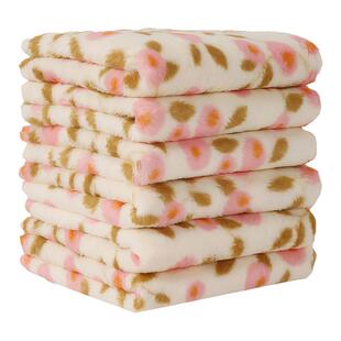 新款花朵珊瑚绒抹布厨房专用不掉毛洗碗布家用擦桌布加厚家政抹布