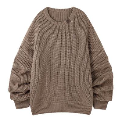 BJHG纱线圆领毛衣男款慵懒风上衣