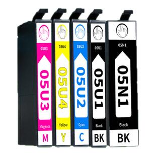 适用爱普生T05U T05N墨盒WF-7848 WF4838 WF7318 WF7840 7830 7841墨水T05U1 T05N1黑彩色打印机墨水盒非原装