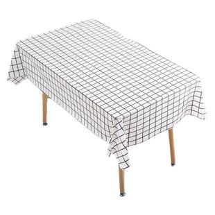 长方形黑白格子一次性桌布加厚特厚饭店大排档防水防油家用台布