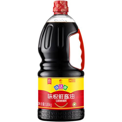 味达美味极鲜酱油1.88KG特级0%添加防腐剂生抽厨房用调味品