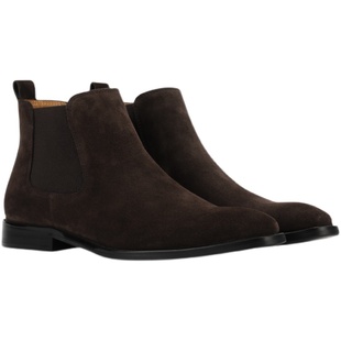 Chelsea切尔西靴男靴子Boots马丁短靴英伦反绒冬季真皮靴高帮男鞋