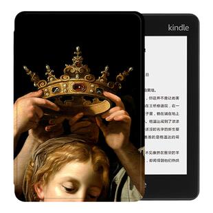女王的皇冠油画kindle499保护套paperwhite6/24青春版kpw5/oasis3