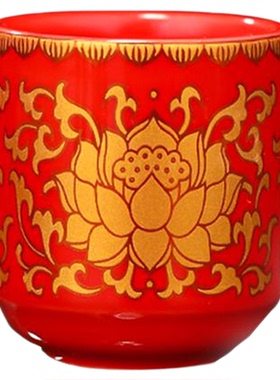 陶瓷供水杯供佛杯家用佛堂供奉