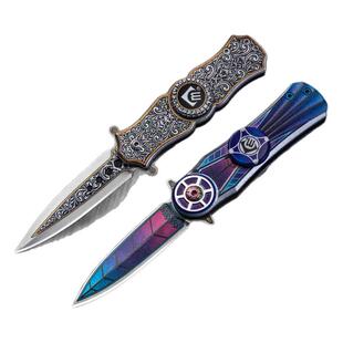 指尖陀螺小刀EDC多功能折叠刀户外野营随身口袋刀高硬度锋利刀具