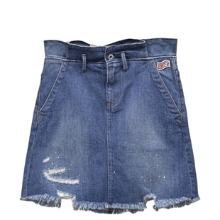 淑女ABLE JEANS夏季短裙女士牛仔裙包臀高腰a字裙水洗破洞半身裙