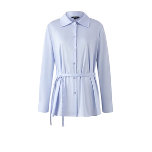 【匹马棉】PRICH廓形衬衫秋季新款职场通勤系带收腰衬衣女