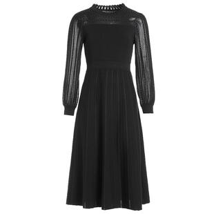 乔万尼高级精致感2026春装羊毛针织连衣裙商场同款A字长裙EI3M276