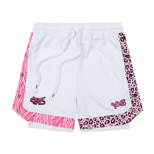 维动争锋2.0运动短裤男篮球美式跑步训练夏网眼透气假两件四分裤