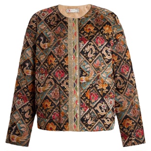 MNGATA G.【银龙凤穿莲】桑蚕丝秋冬新中式国风外套5080228