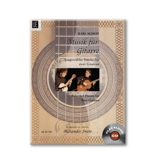 卡尔沙伊特音乐集两把吉他附CD 维也纳UE原版乐谱书 Karl Scheit Musik fur Gitarre UE32769
