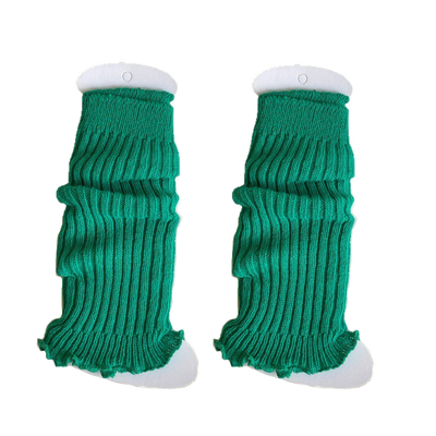 女童袜套春秋季彩色花边堆堆袜