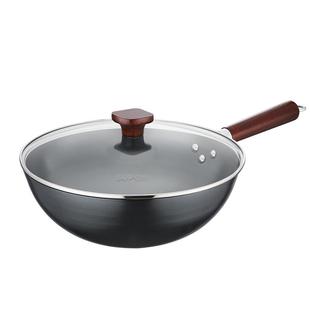 苏泊尔防锈铁锅炒菜锅家用传统无涂层新中式炒锅燃气凹面电磁炉用