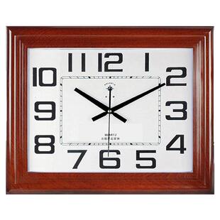 北极星客厅挂钟大尺寸长方形办公家用30英寸时钟静音数字石英钟表