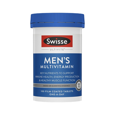 Swisse男士复合维生素B族片维CB增强免疫力补充矿物质多维100片