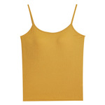 薄款女背心带胸垫吊带免穿文胸罩杯一体式无钢圈瑜伽打底内搭内衣