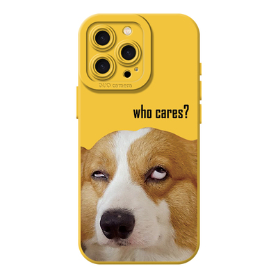 whocares狗狗系列液态硅胶手机壳