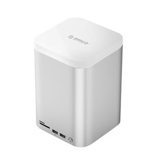 奥睿科MiniTower适用Macmini拓展坞机械硬盘阵列柜m4双盘位磁盘盒