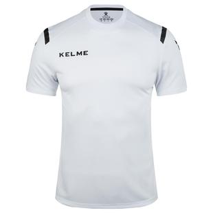 kelme卡尔美足球服短袖足球训练服男队服运动速干t恤定制球衣白色