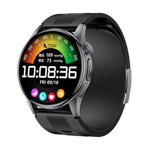 血压首选丨新科shinco高精准气泵健康监测手表心率ECG心电图血糖情绪跟踪评估气囊睡眠体温血氧测量智能手环