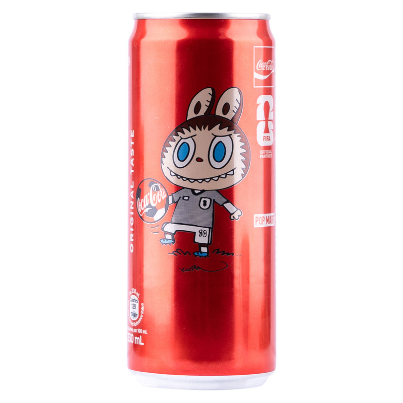 香港版拉布布LABUBU联名款可口可乐原味进口碳酸饮料CocaCola限量