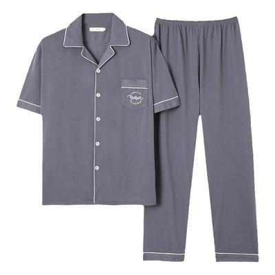 男士纯棉质睡衣套装不掉色不缩水