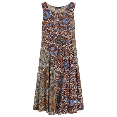 Weekend MaxMara 26春夏新款女装印花棉质无袖连衣裙5621086206&