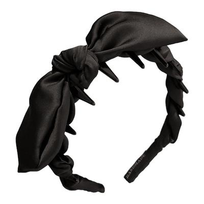 黑色蝴蝶结发箍女2025新款高颅顶