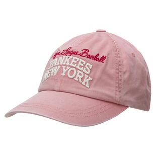 MLB官方男女棒球帽2025冬季新款运动帽粉色牛仔休闲遮阳鸭舌帽