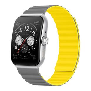 适用oppowatch4Pro表带硅胶磁吸替换带智能运动手表oppowatchX/3/2/1/se手腕带三代时尚版个性透气非官方原装