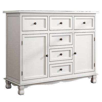 实木美式餐边柜斗柜整装发货