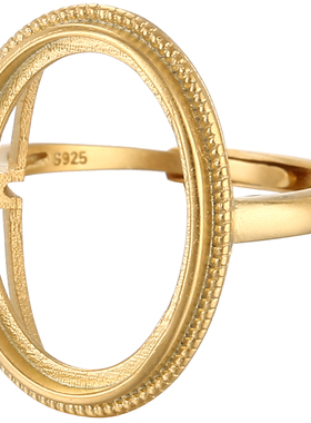 致闺蜜女s925银材质戒指空托