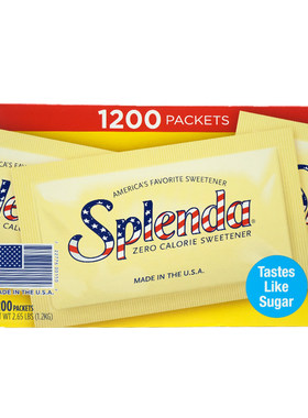 现货 美国Splenda无脂肪甜味剂善品糖代糖咖啡伴侣1000包健康代糖