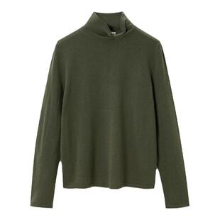 【鄂尔多斯羊绒】OVV秋冬女装简约大气休闲长袖针织衫