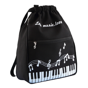 钢琴背包乐谱书包创意高音符琴谱书籍手提包大容量学生帆布包定制