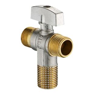 大流量球芯角阀全铜燃气热水器马桶冷热专用开关全开三通一进二出