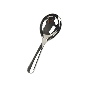 【大头短柄】304不锈钢喝汤勺家用加深大圆头吃饭勺子调羹