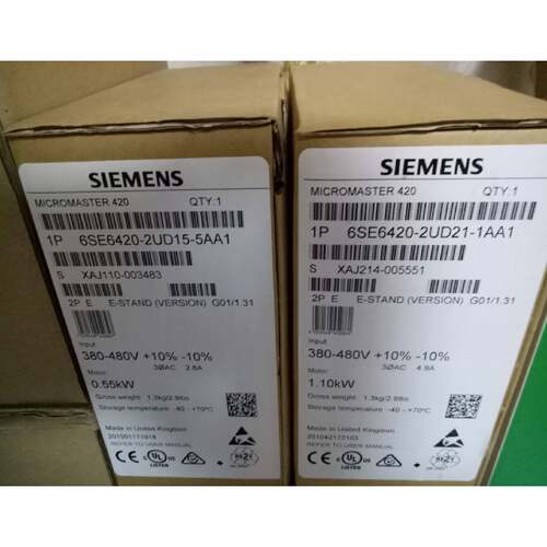 议价6SE6420-2UC21-1BA1西门子变频器420 无滤波器200-240V 420-2