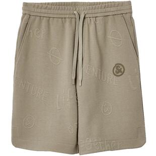 【肌理面料】杰克琼斯男装夏季新款LOGO刺绣短裤纯色宽松卫裤抽绳