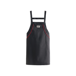 时尚防泼水塔丝隆围裙家用厨房餐饮专用定制logo印字工作透气围腰