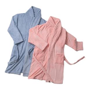 洁丽雅长浴袍女2025新款睡袍秋冬款加厚珊瑚绒男吸水速干情侣浴衣