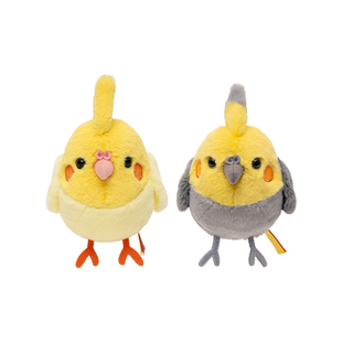 中国国家地理博物文创磁吸版玄凤鹦鹉毛绒小鸟发声玩偶情人节礼物