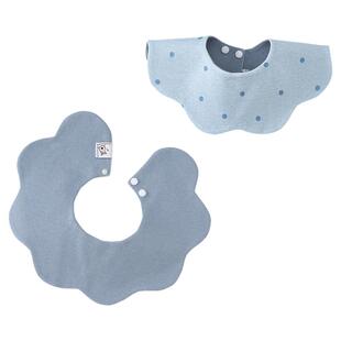 童泰婴儿围嘴新生儿透气防水口水巾宝宝防吐奶垫巾双面花瓣围兜