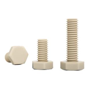 PEEK耐高温耐塑料外六角螺丝酸碱绝缘树脂高强度螺栓螺杆螺钉大全