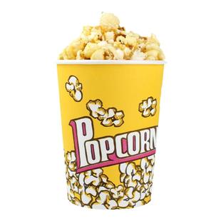 爆米花桶一次性纸杯电影院专用爆米花盒子包装桶袋子32盎司纸筒杯